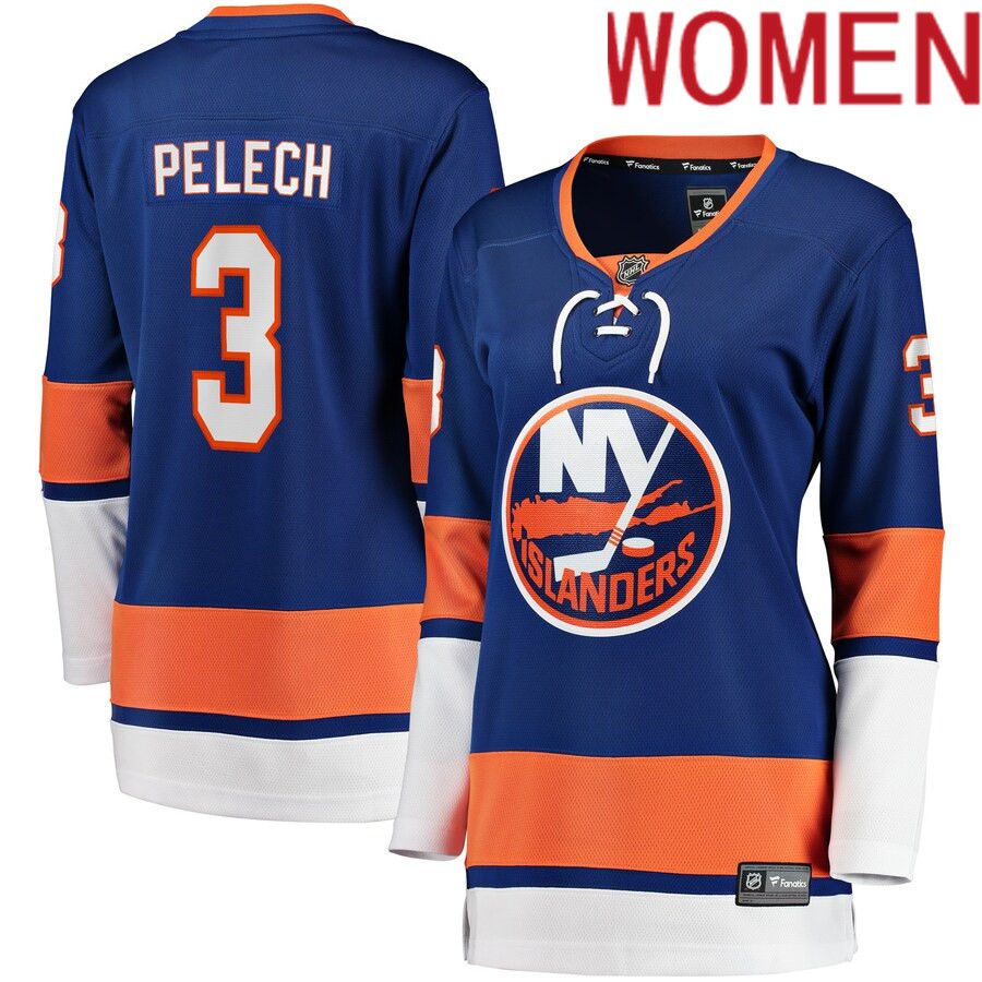 Women New York Islanders #3 Adam Pelech Fanatics Branded Royal Home Breakaway Player NHL Jersey
